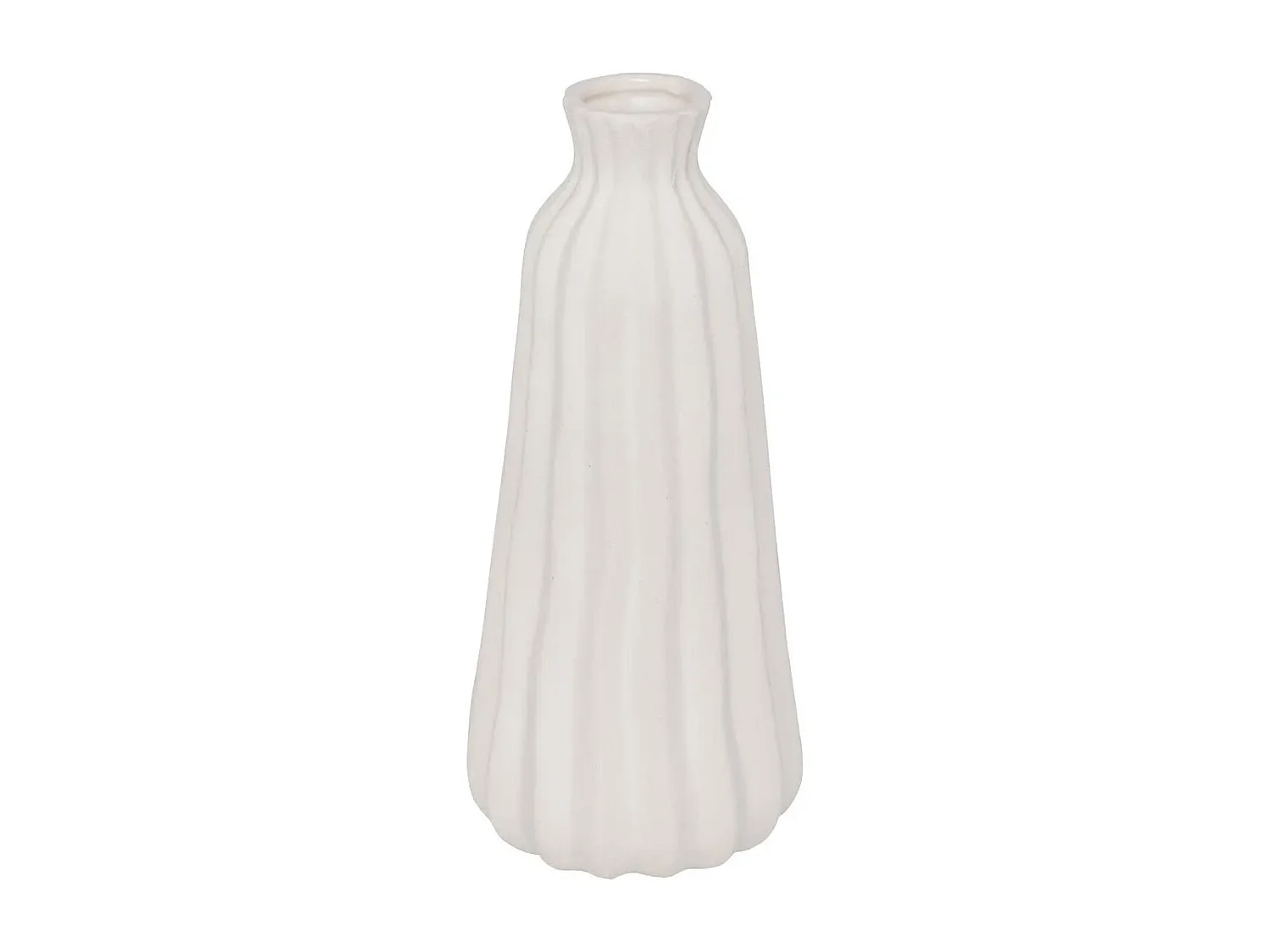 Vase Design en Céramique "Fernan" 30cm Blanc