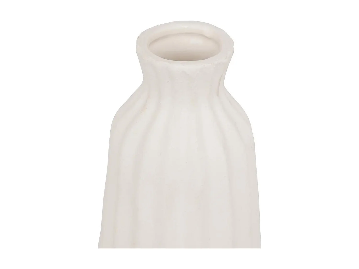 Vase Design en Céramique "Fernan" 30cm Blanc