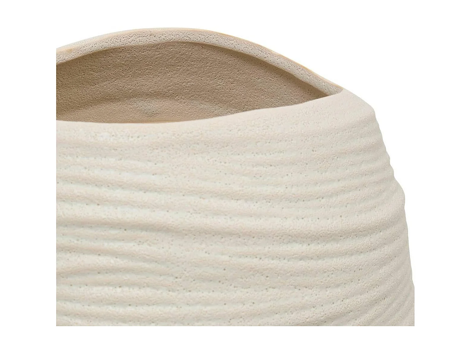 Vase Déco en Céramique "Prudi" 31cm Blanc