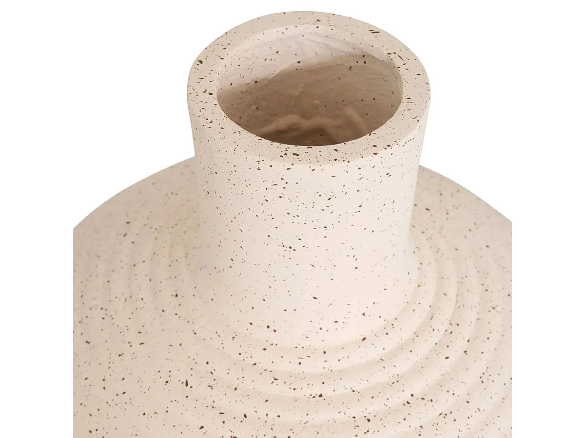 Vase Déco en Céramique "Ted" 33cm Blanc