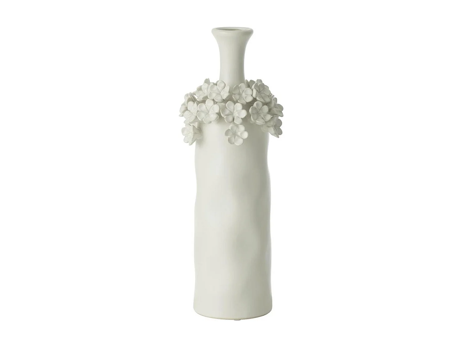 Vase Fleur en Céramique "Yucca" 40cm Blanc