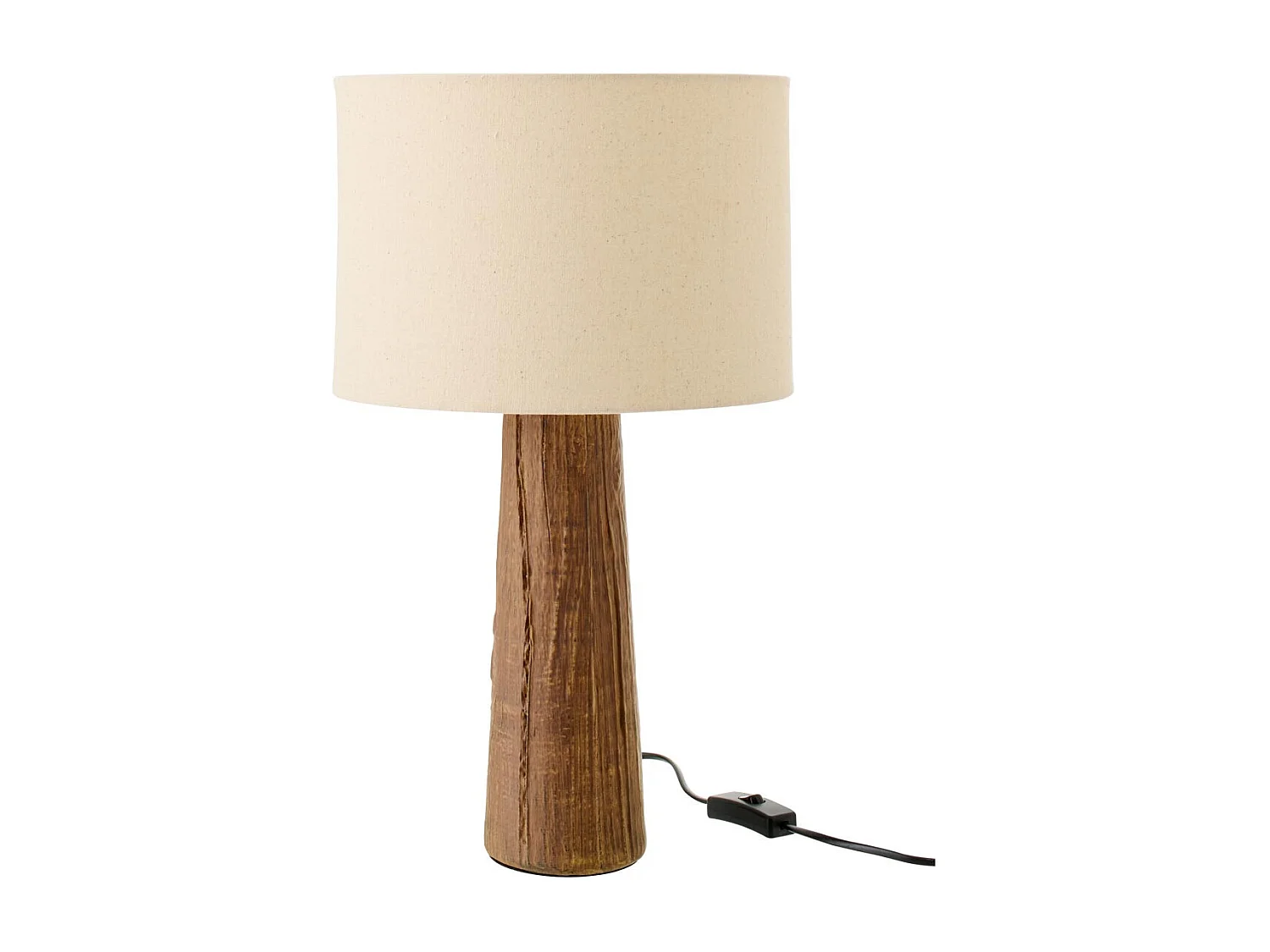 Lampe à Poser en Céramique "Melina" 43cm Marron