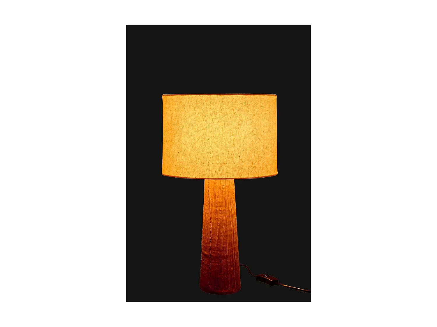 Lampe à Poser en Céramique "Melina" 43cm Marron