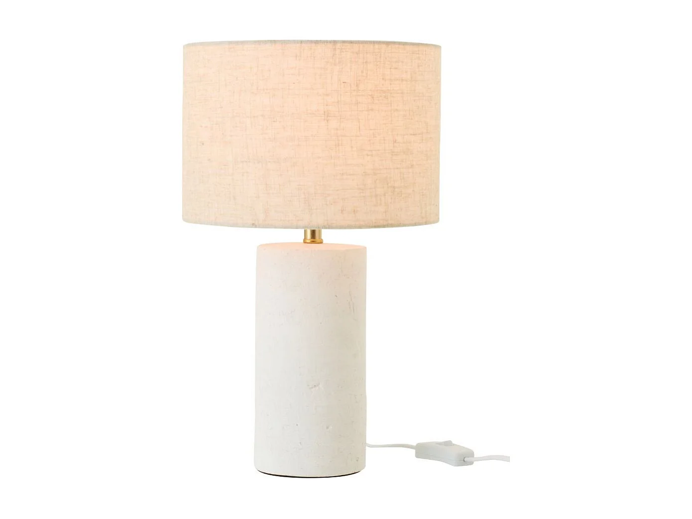 Lampe à Poser en Céramique "Felicia" 37cm Blanc