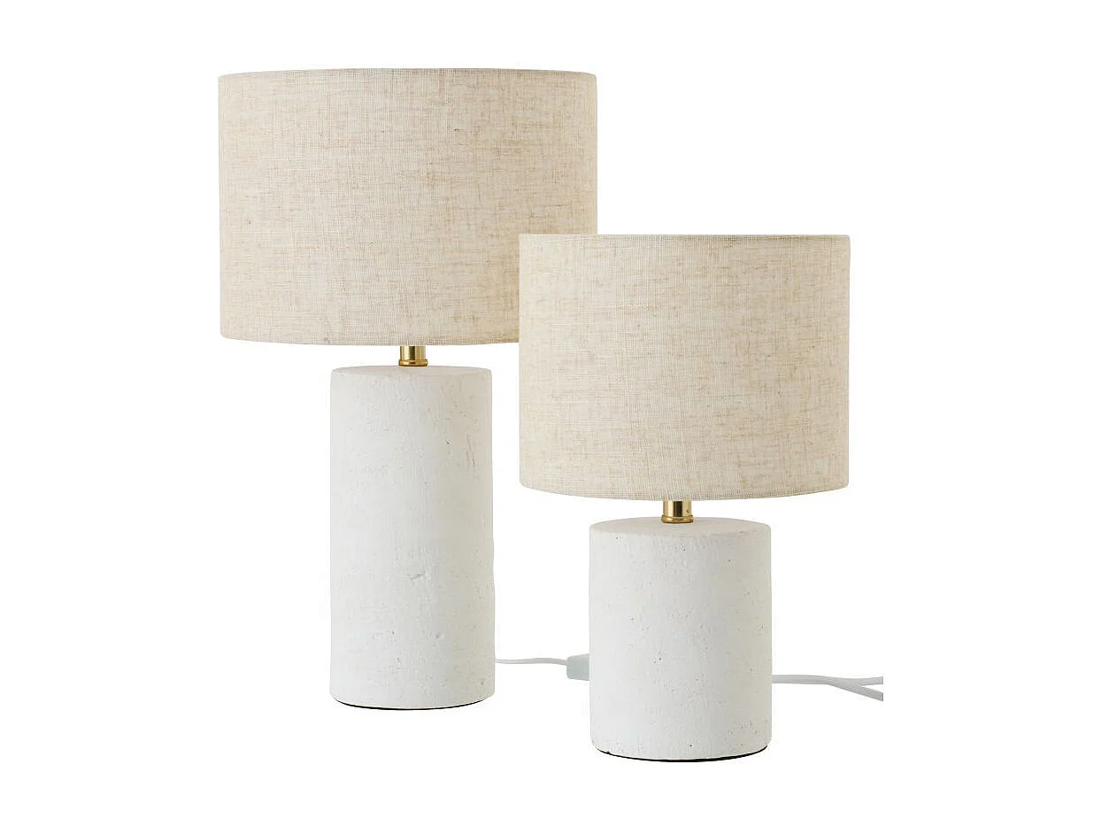 Lampe à Poser en Céramique "Felicia" 37cm Blanc