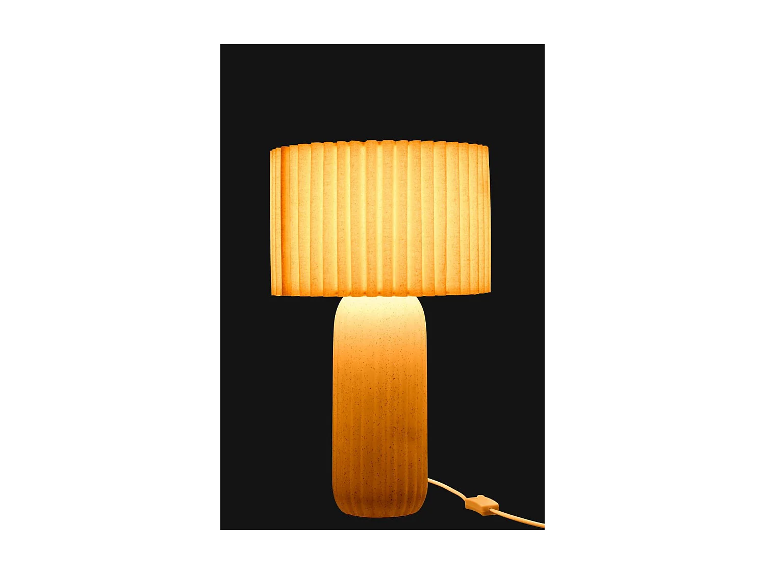 Lampe à Poser en Céramique "Esmee" 50cm Blanc Cassé