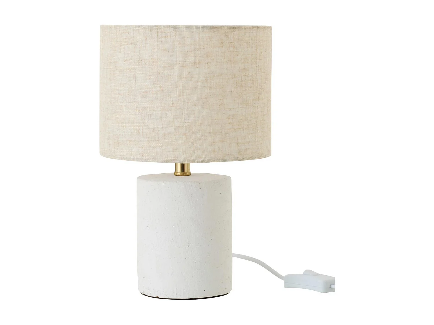 Lampe à Poser en Céramique "Felicia" 28cm Blanc