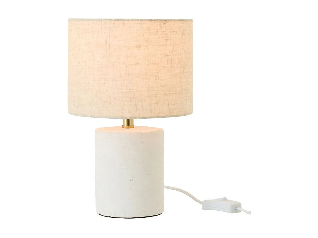 Lampe à Poser en Céramique "Felicia" 28cm Blanc