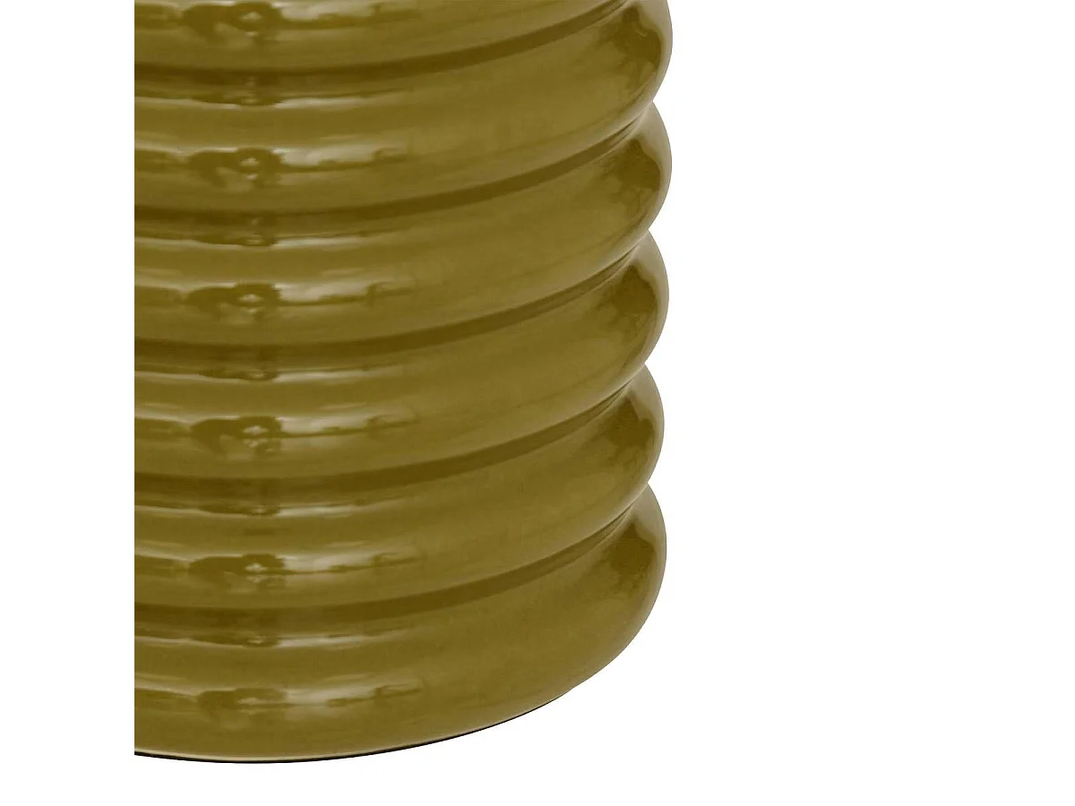 Lampe à Poser en Céramique "Vinus" 69cm Kaki