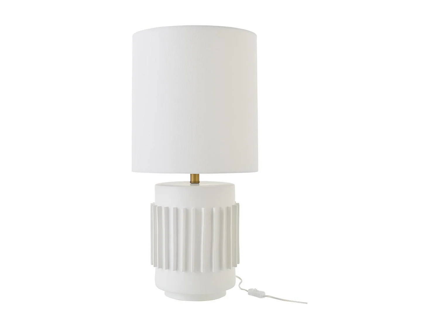 Lampe à Poser en Céramique "Latas" 71cm Blanc