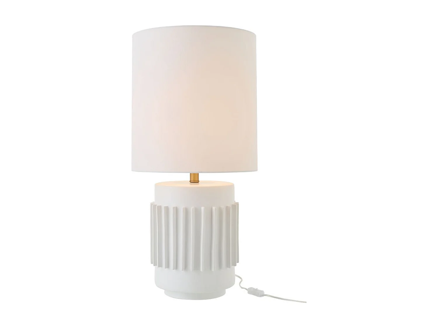 Lampe à Poser en Céramique "Latas" 71cm Blanc