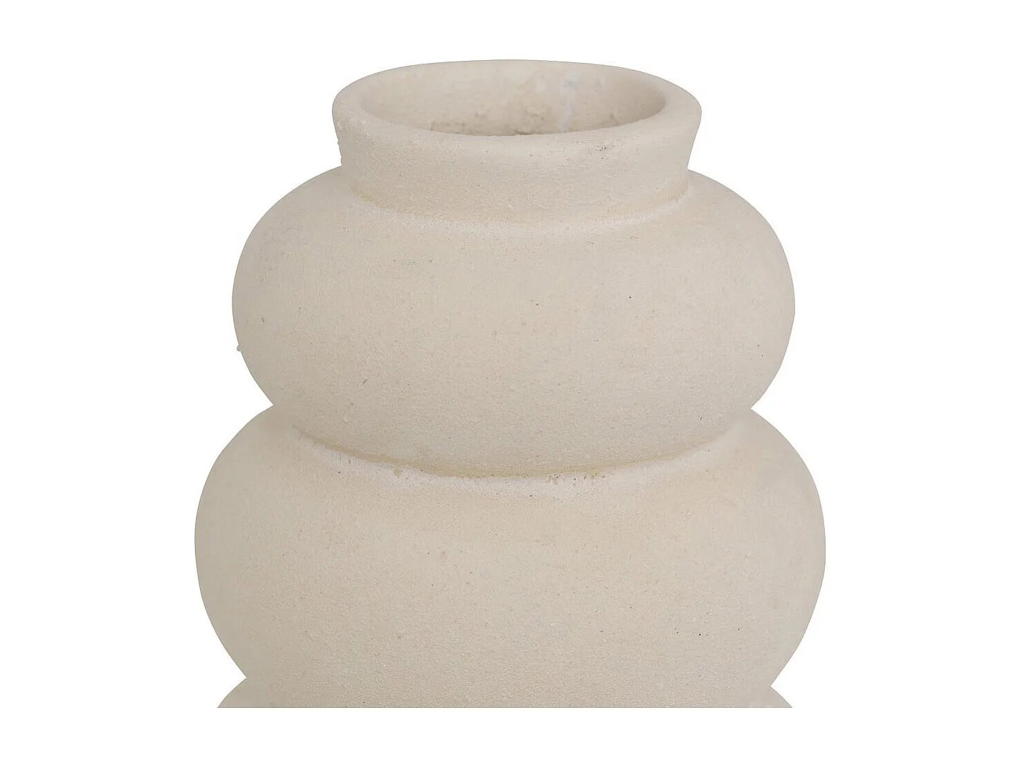 Lot de 3 Soliflores en Céramique "Lora" 9cm Blanc