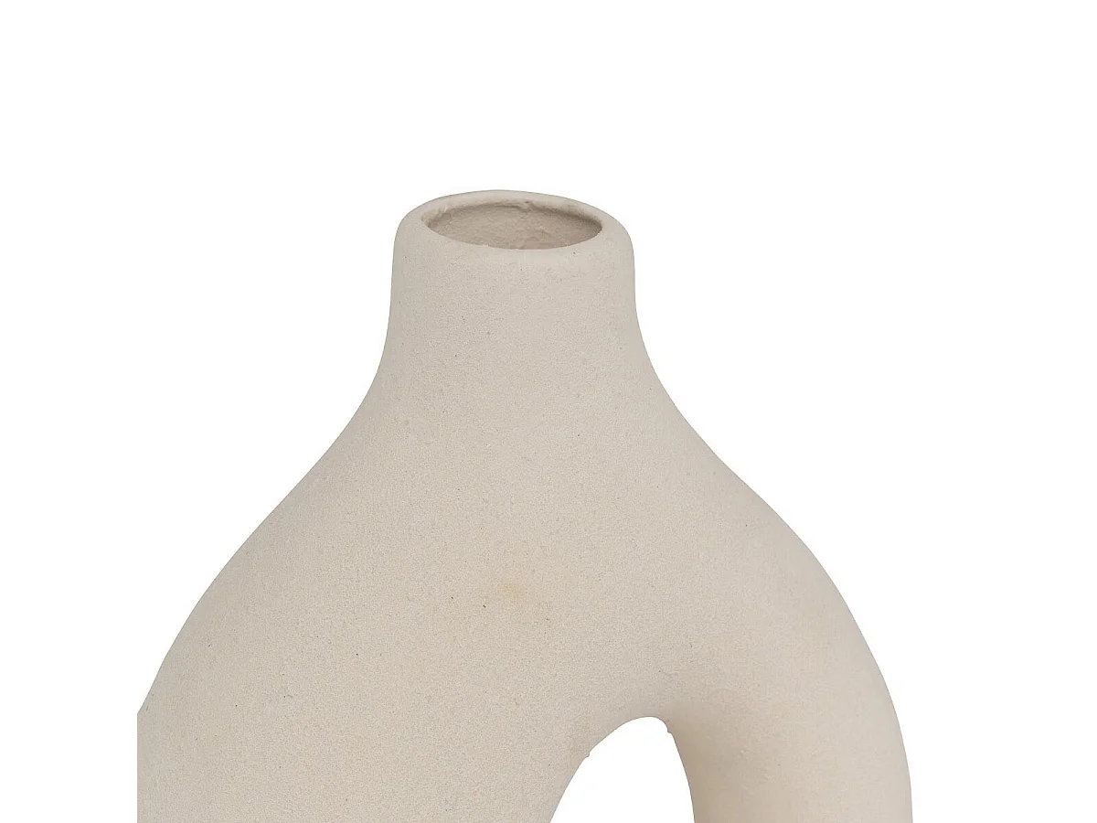 Lot de 3 Soliflores en Céramique "Lora" 9cm Blanc
