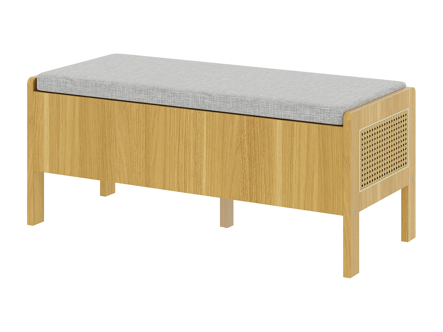 Modernes Sideboard 140 x 40 x 85 cm - mit LED-Beleuchtung - 2 Schubladen und 3 Türen - verstellbare Innenregale - Weiß
