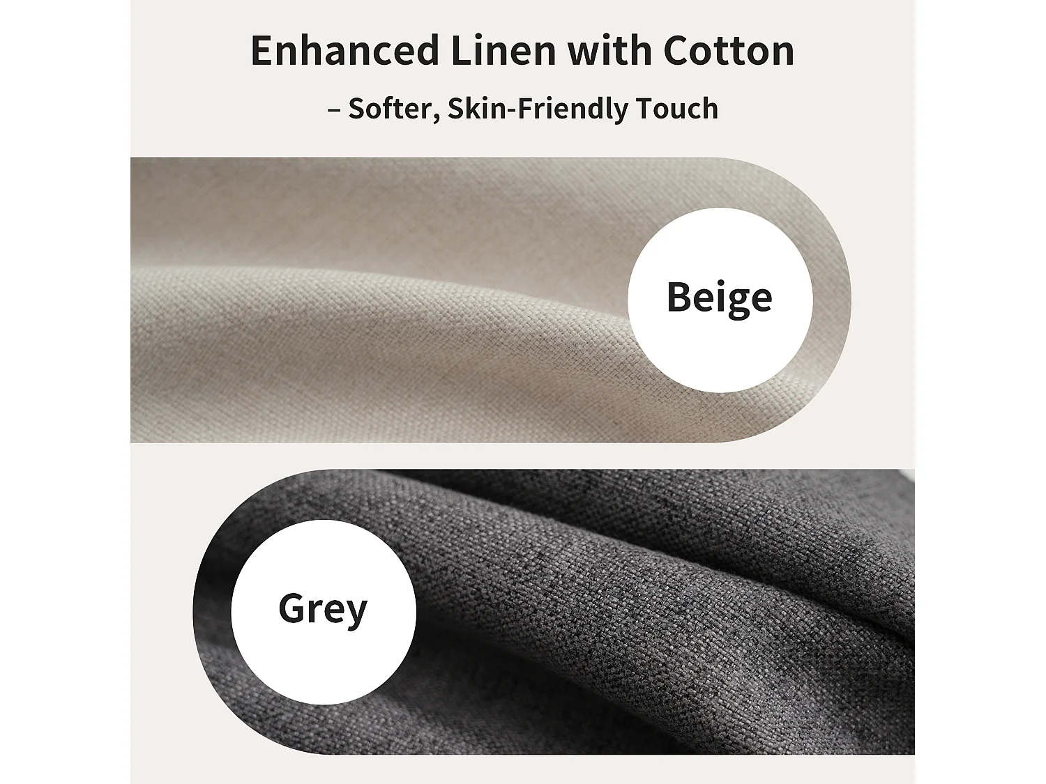 Linen storage bed 150x200cm with LED and USB ports - slatted base - beige