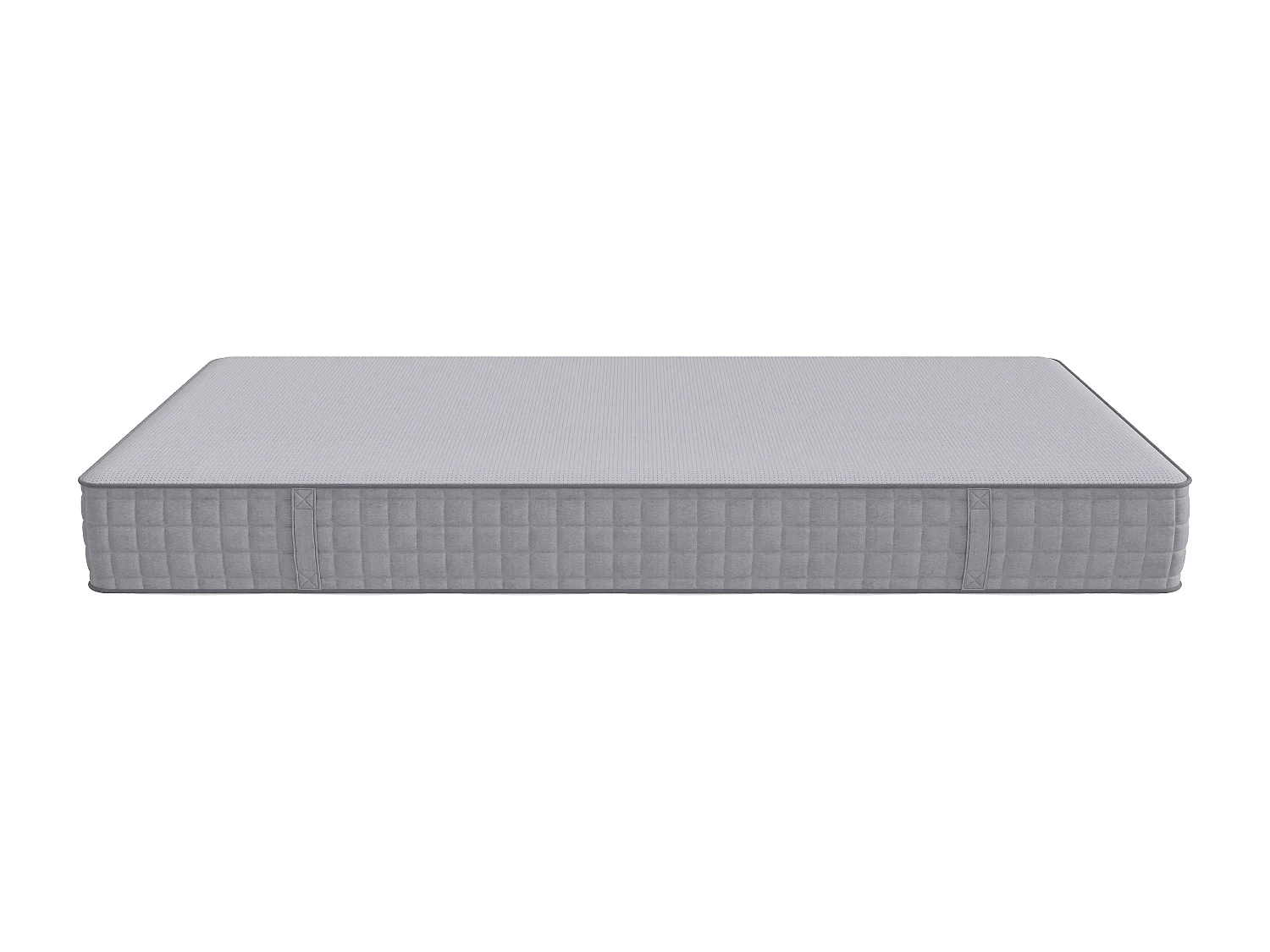 Springmadras 90 x 200 cm - 25 cm tykkelse - Fasthed H3 - Individuelt indpakkede fjedre - Ergonomisk - hvid