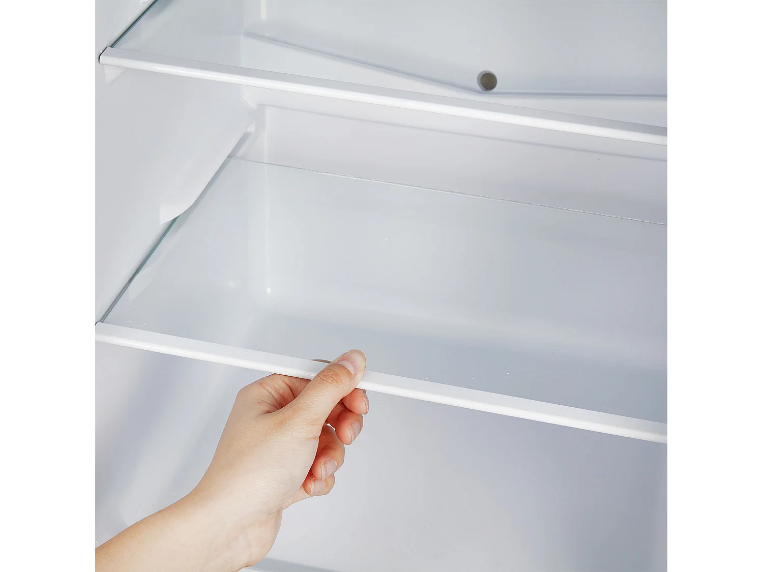 Mini koelkast - koelvak 60 L + vriesvak 46 L - 7 temperatuurstanden - LED-verlichting - zilver