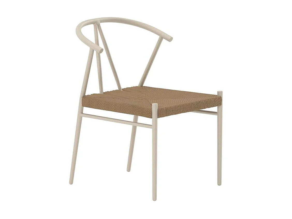 Alfons chaise de jardin beige.