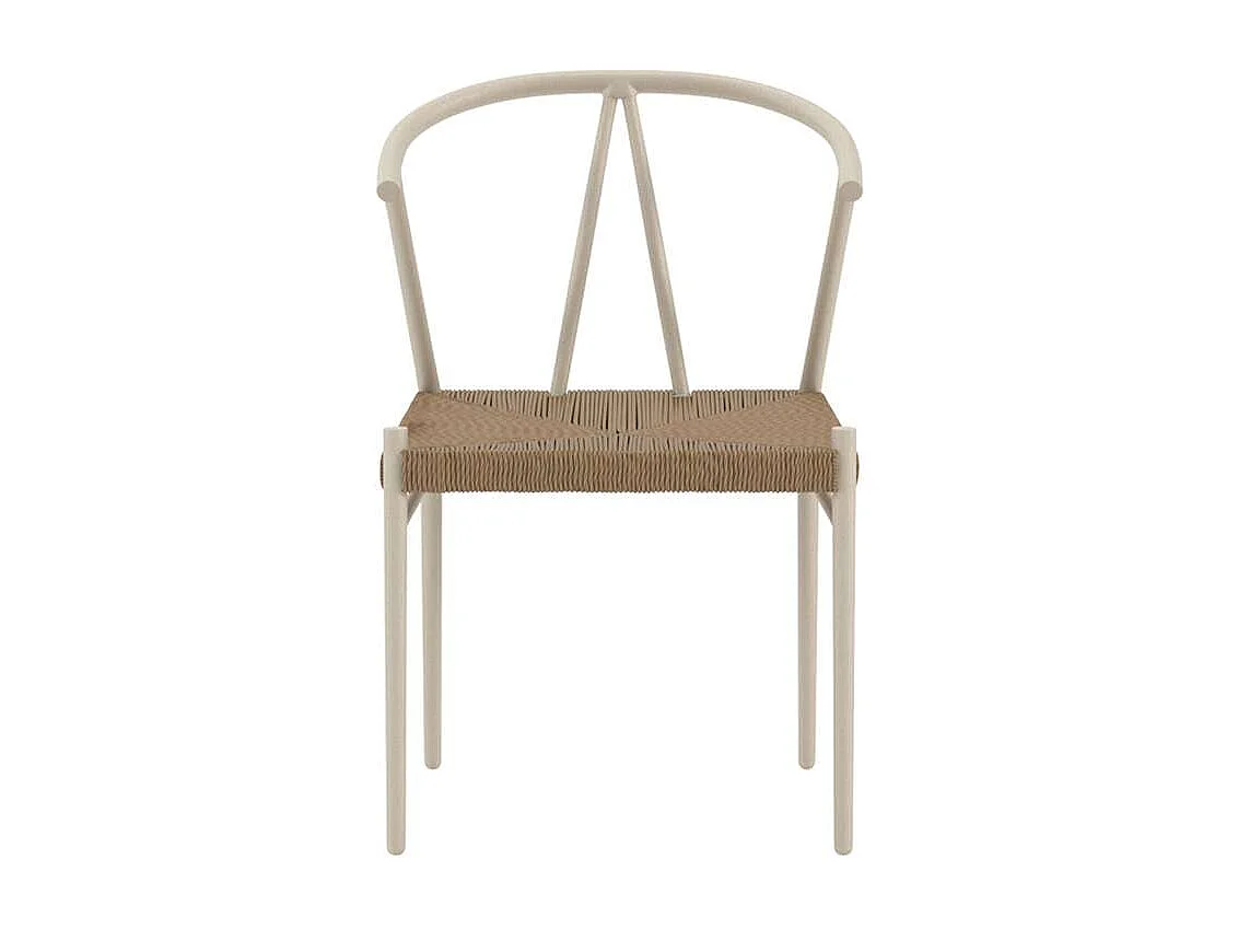 Alfons chaise de jardin beige.