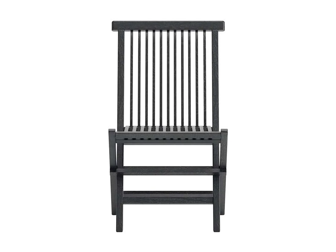 Kenya chaise de jardin noir.
