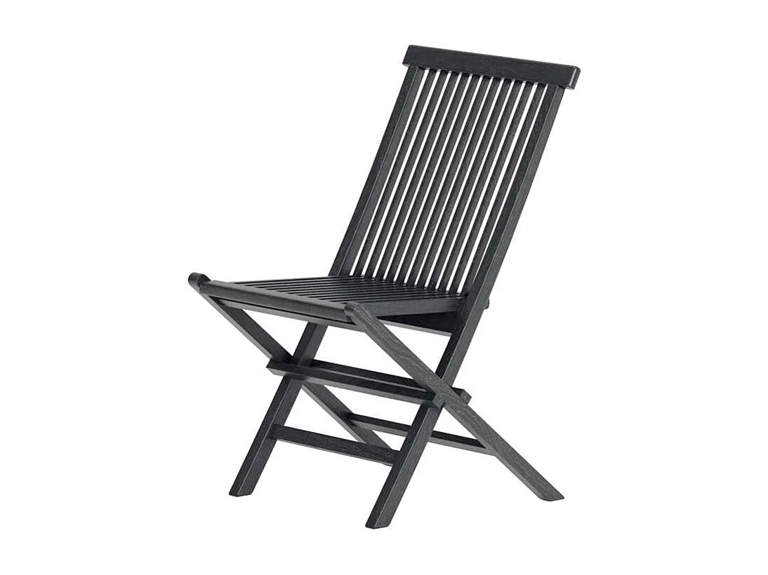 Kenya chaise de jardin noir.