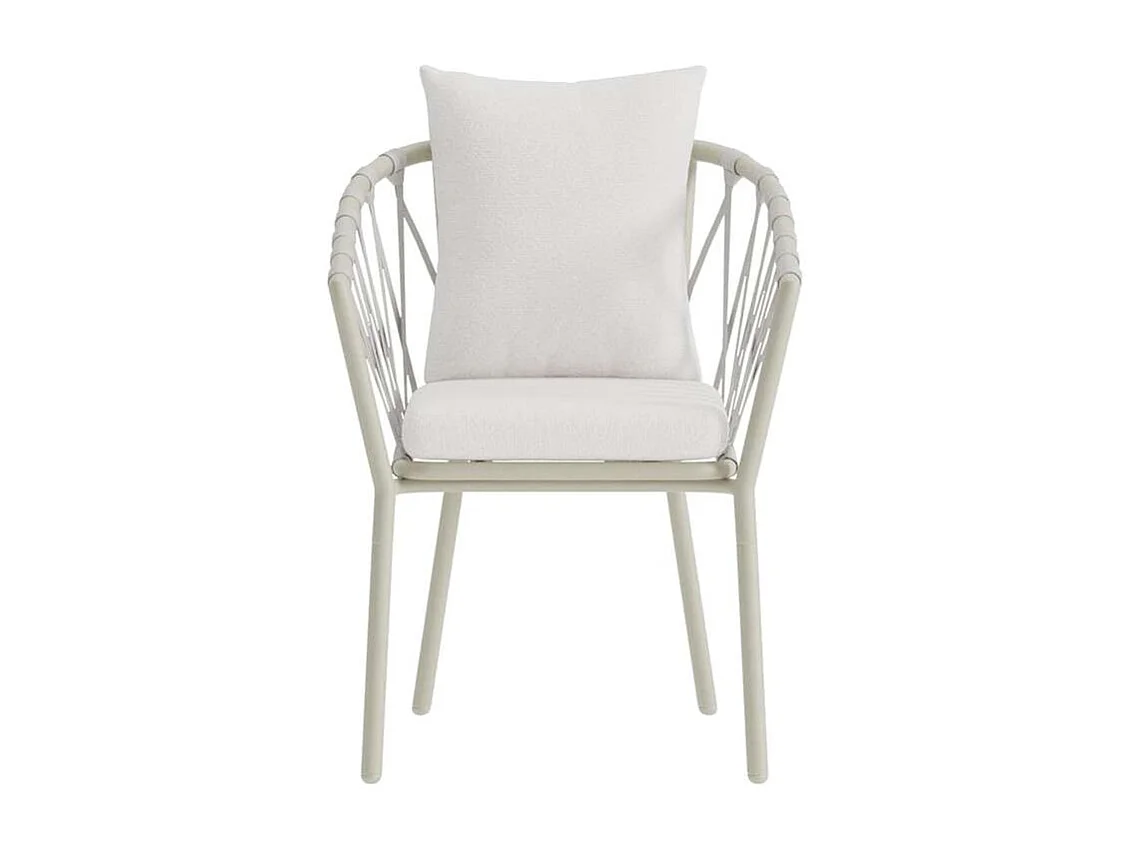 Linos chaise de jardin blanc.
