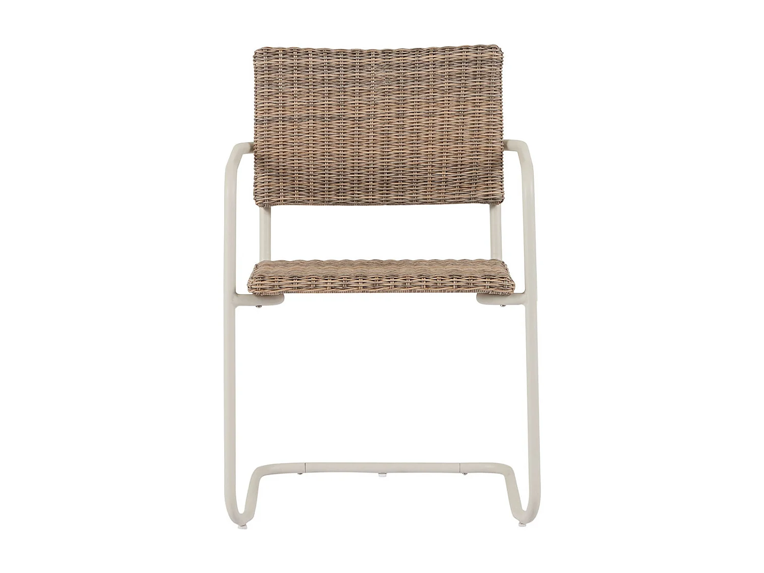 Camille Gartenstuhl Polyrattan natur, grau.