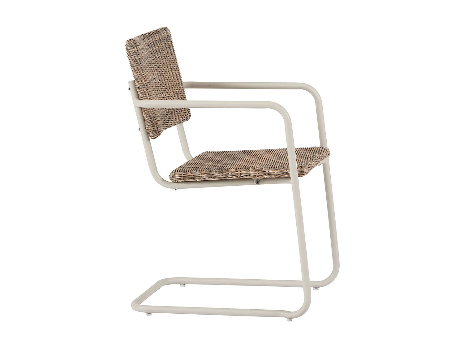 Camille Gartenstuhl Polyrattan natur, grau.