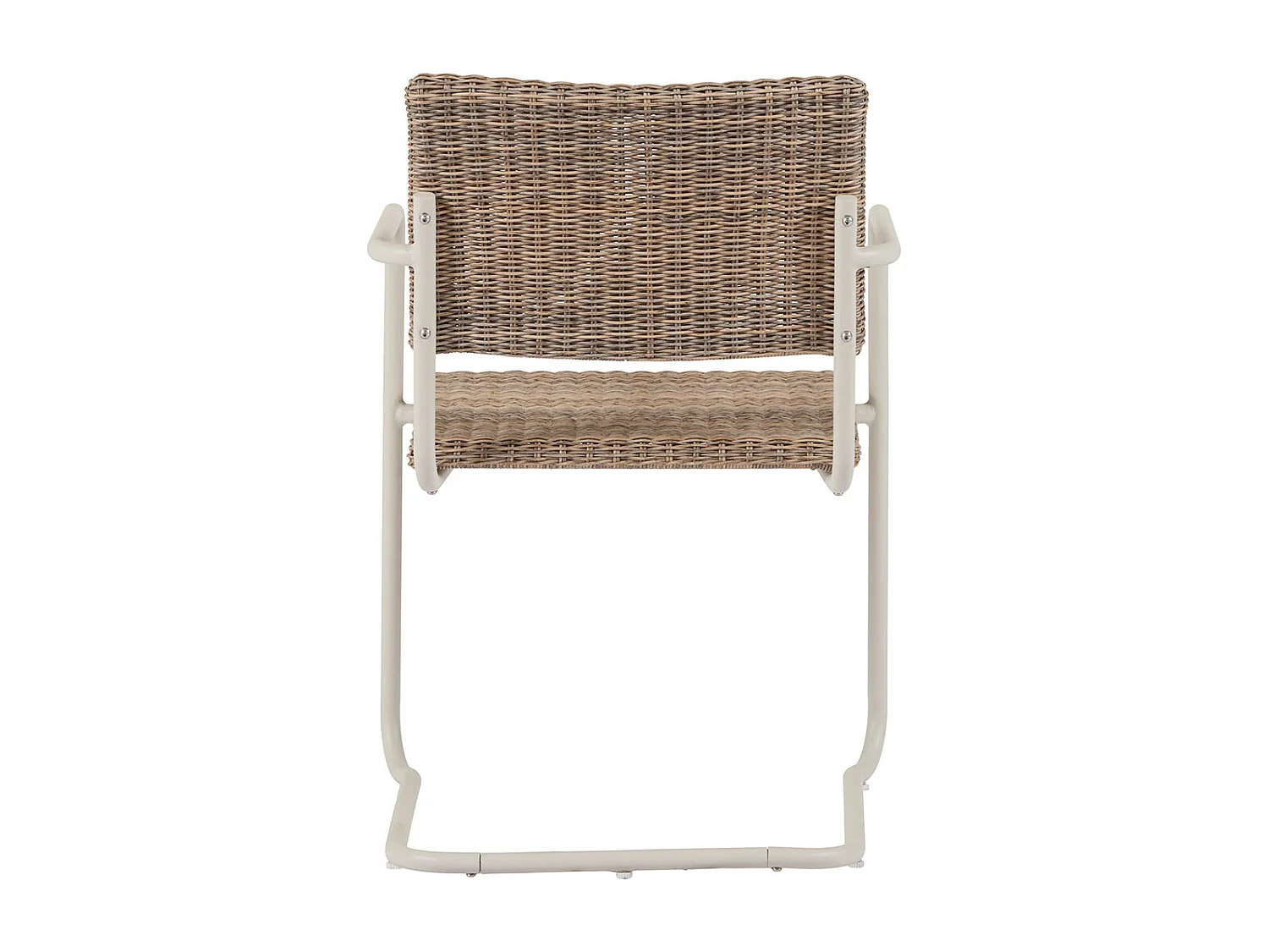 Camille Gartenstuhl Polyrattan natur, grau.