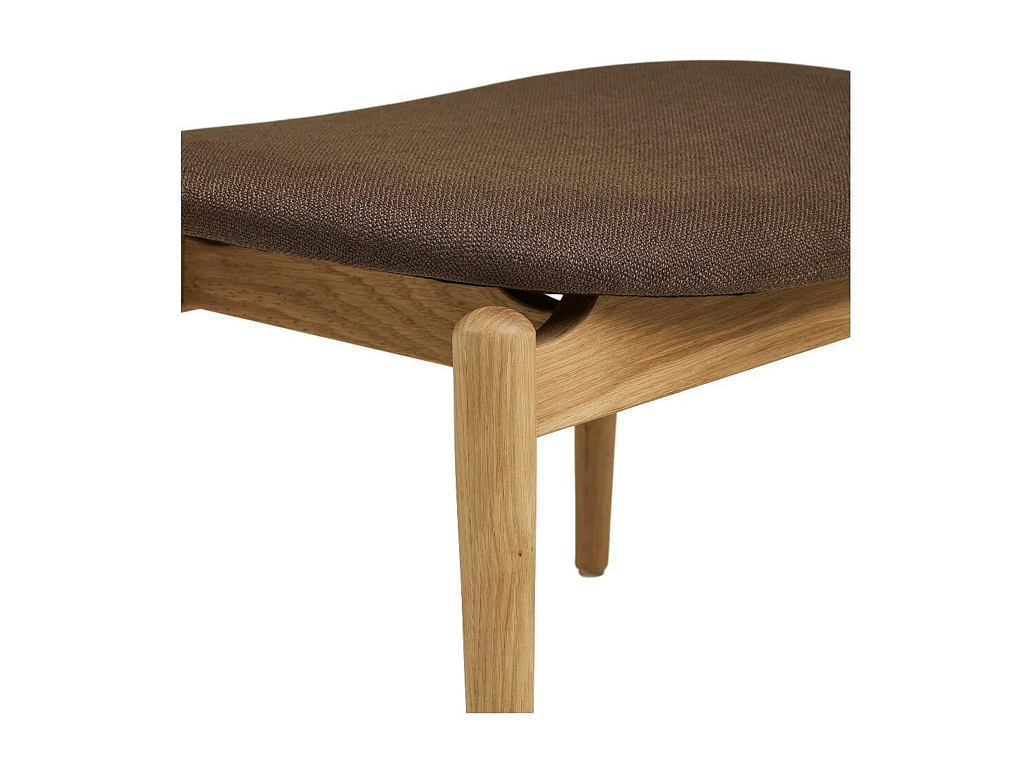 Poef Olvera, Bruin, 53,5x43x38 cm, Seven Design