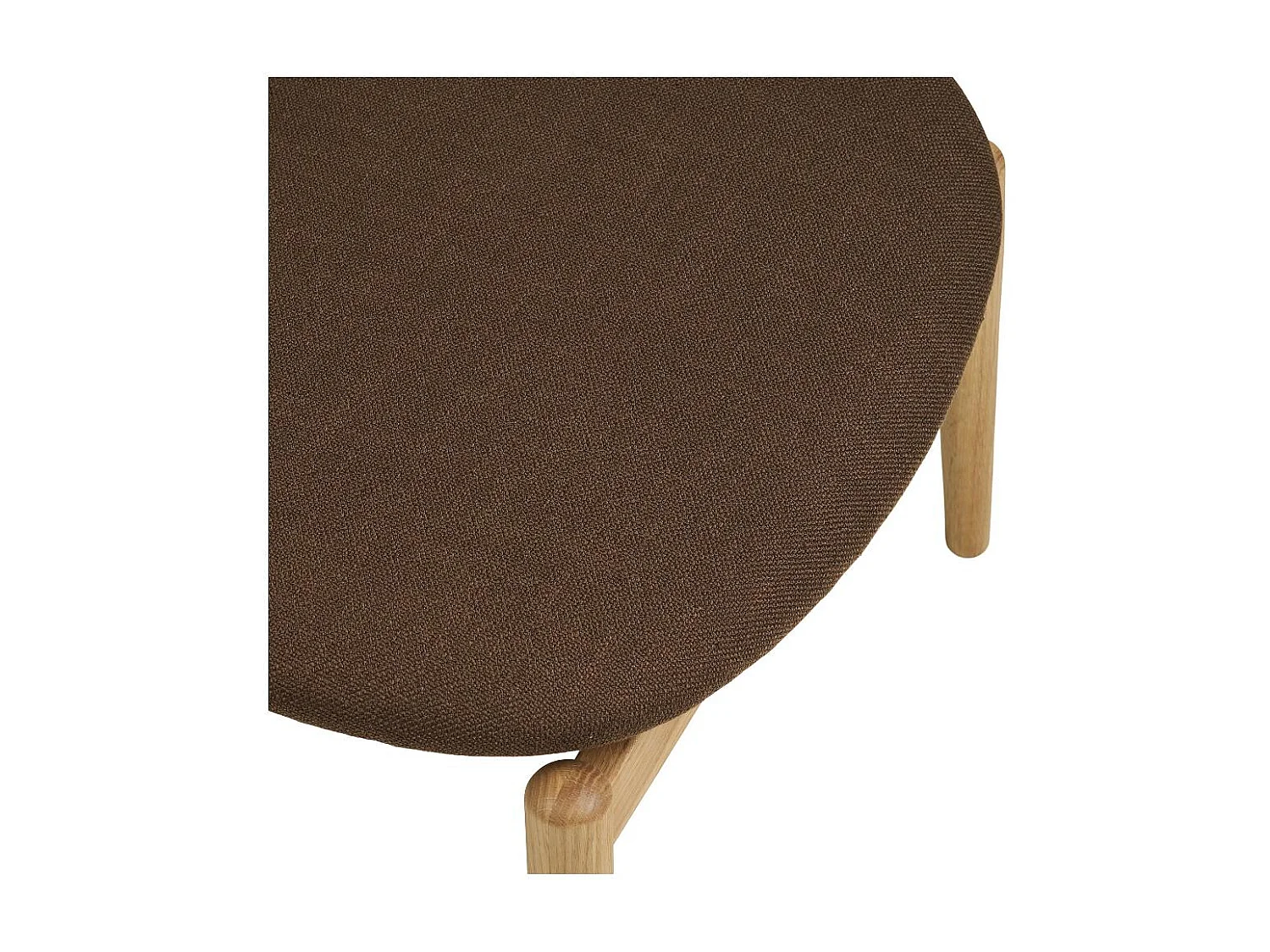 Poef Olvera, Bruin, 53,5x43x38 cm, Seven Design