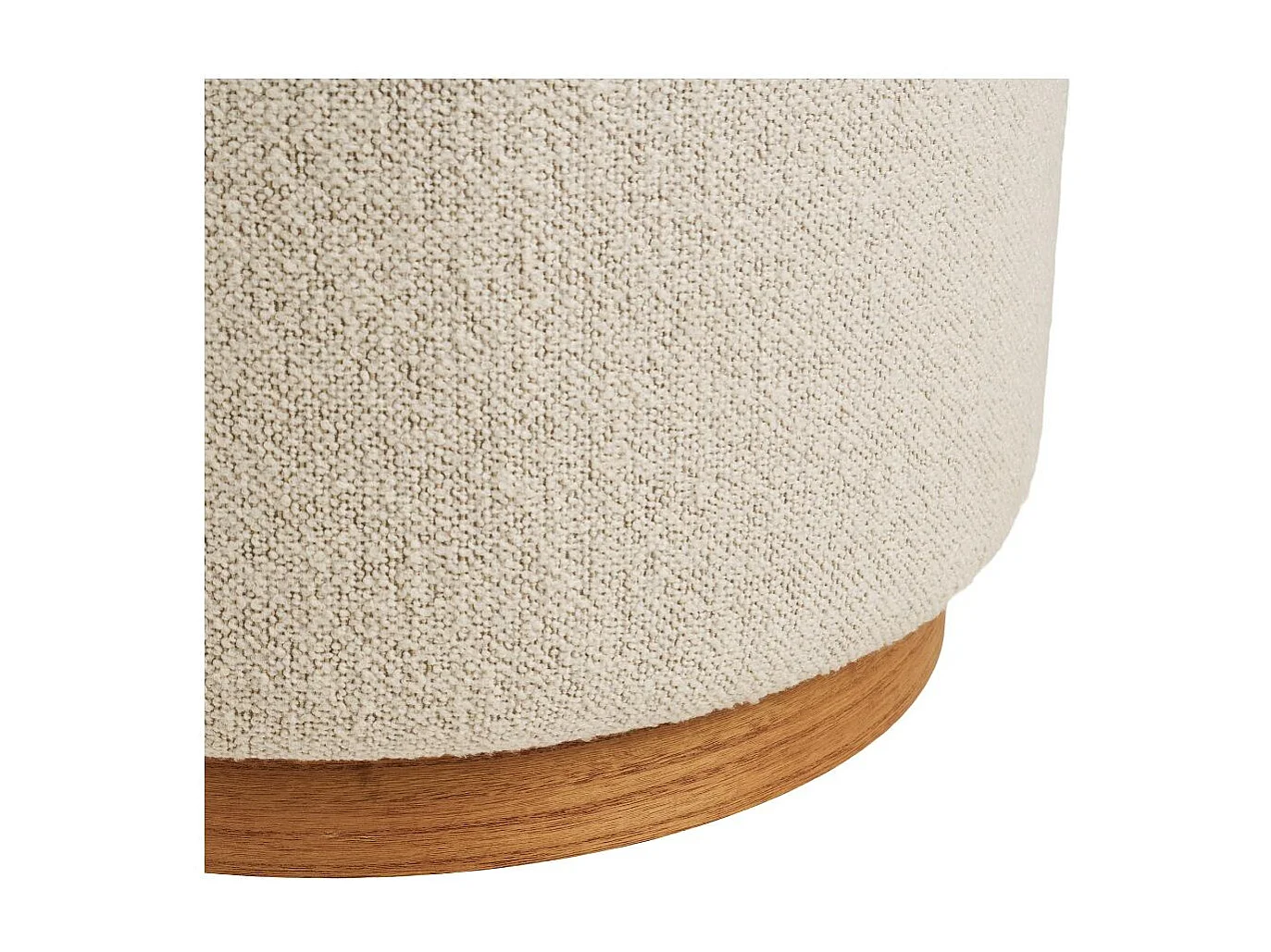 Gry pouf Ø50 cm sable.