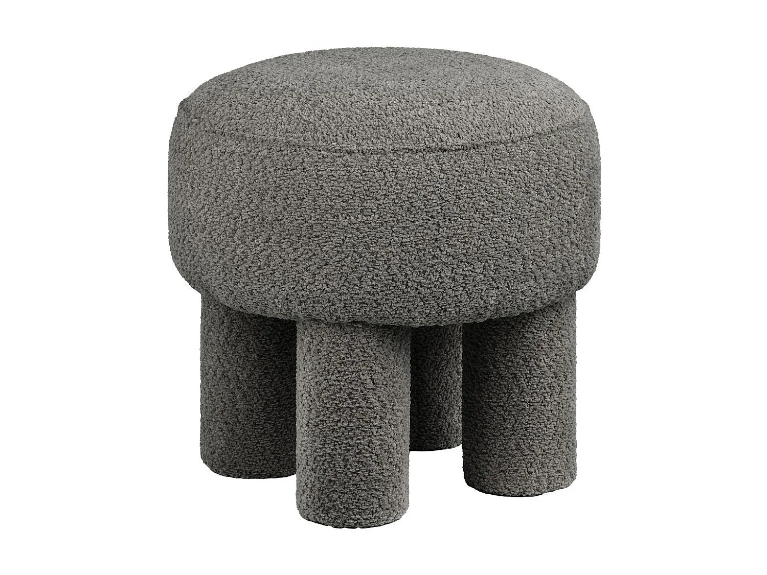 Frida pouf Ø43 cm gris anthracite.