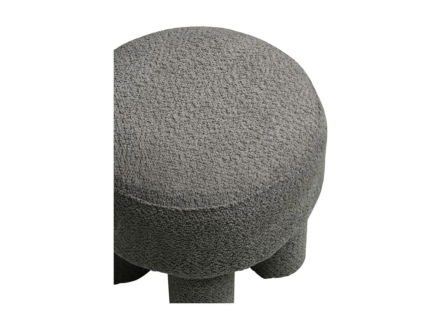 Frida pouf Ø43 cm gris anthracite.