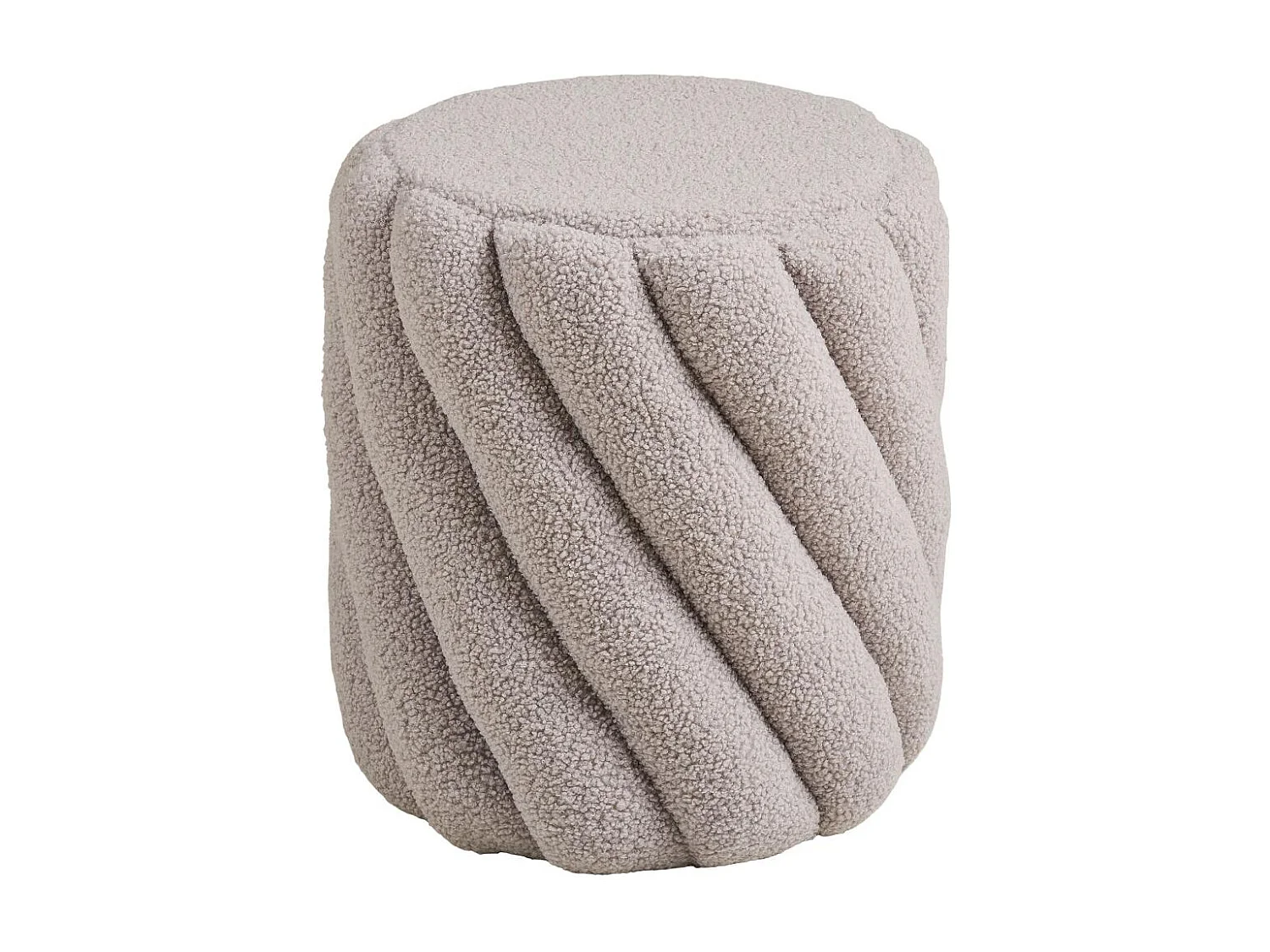 Freja pouf Ø38 cm gris.