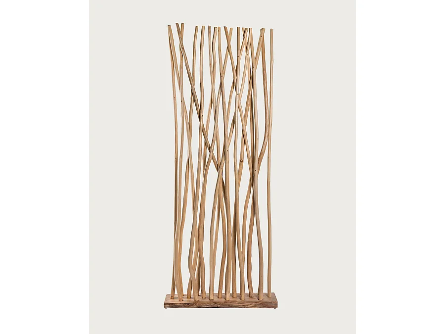 Eden - Separateur d'espace en branches de teck