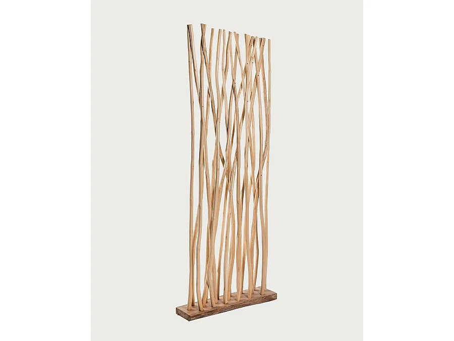 Eden - Separateur d'espace en branches de teck