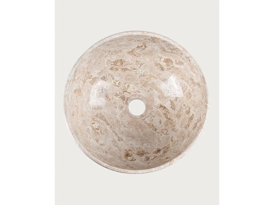 Auro - Vasque ronde en marbre naturel