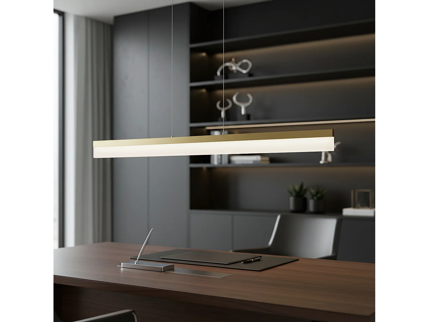 Toolight APP1694-CP hængelampe børstet guld 120X1,2X150CM
