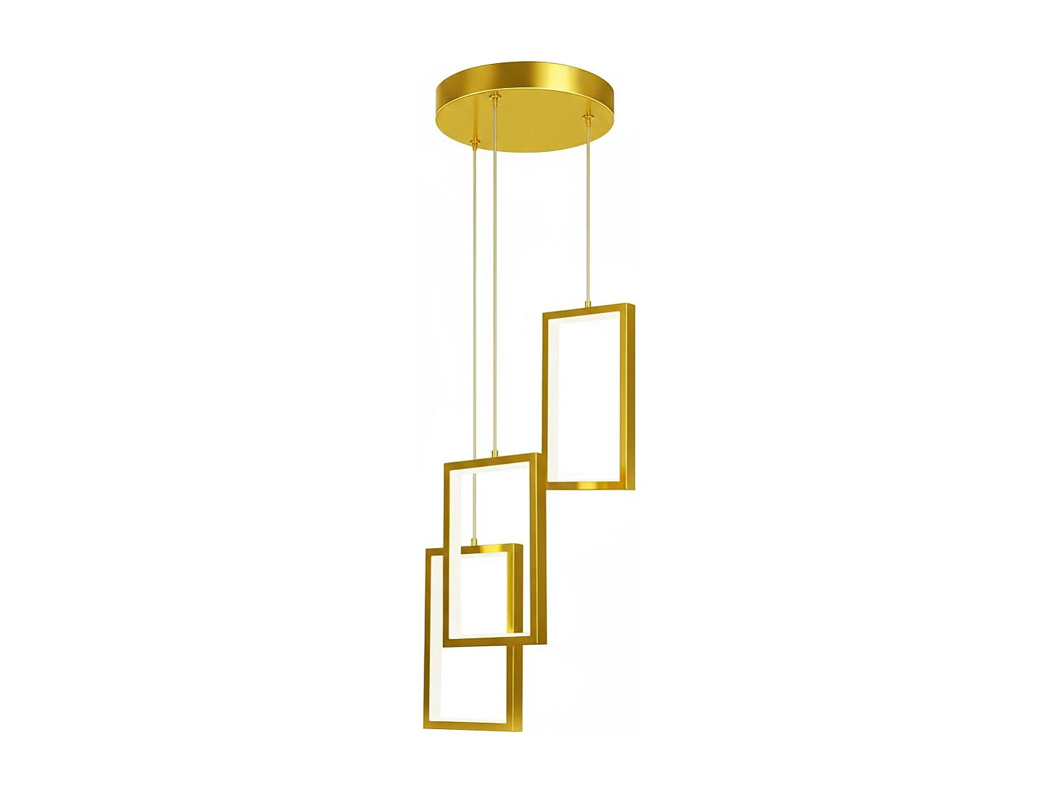 Lâmpada Suspensa Toolight Lhj088-3Cp Gold