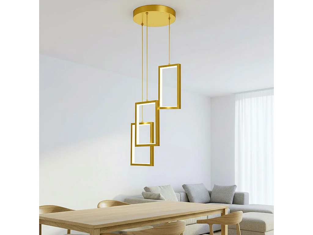 Lâmpada Suspensa Toolight Lhj088-3Cp Gold