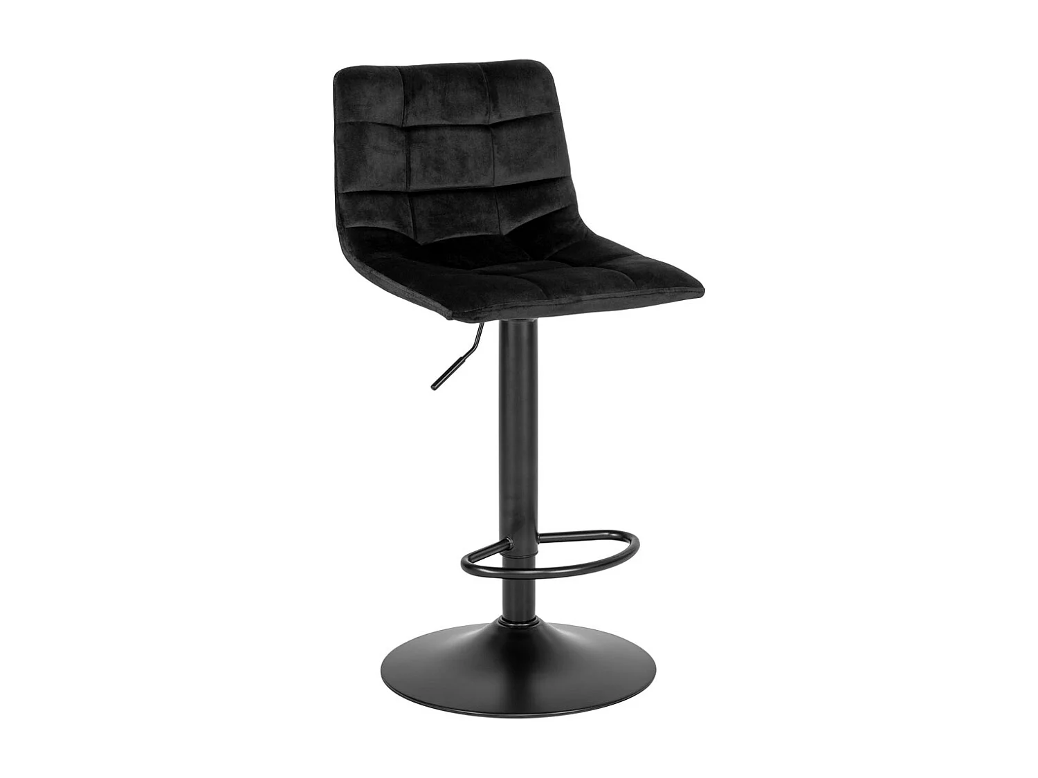 Middelfart Barhocker Velour schwarz, schwarz.
