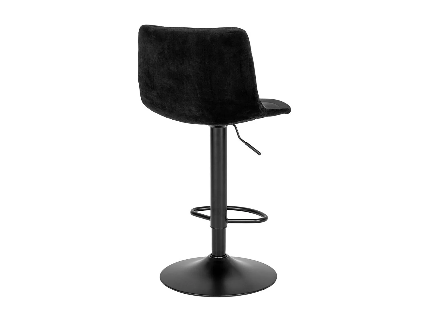 Middelfart Barhocker Velour schwarz, schwarz.