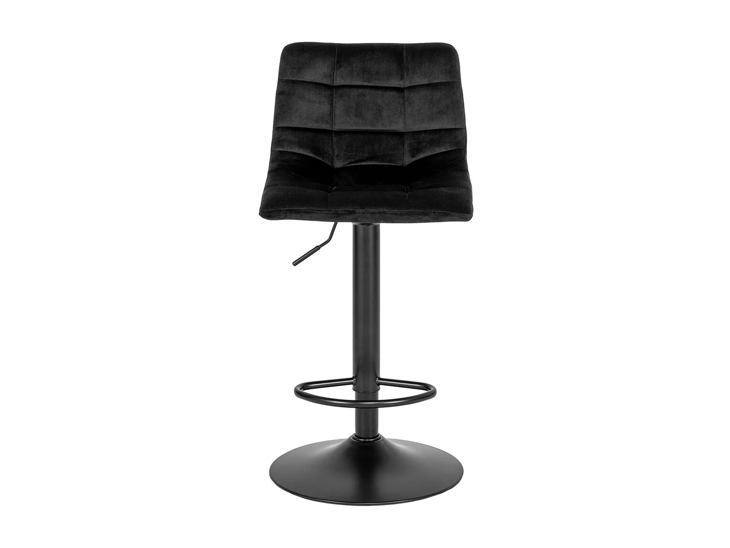Middelfart Barhocker Velour schwarz, schwarz.