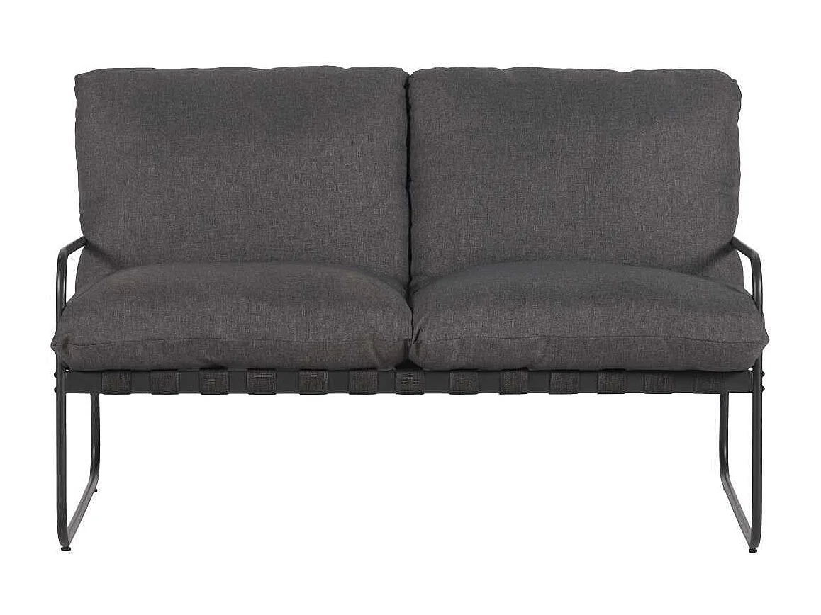 Theodor Sofasatz 4 Teile mit Kissen schwarz,grau.