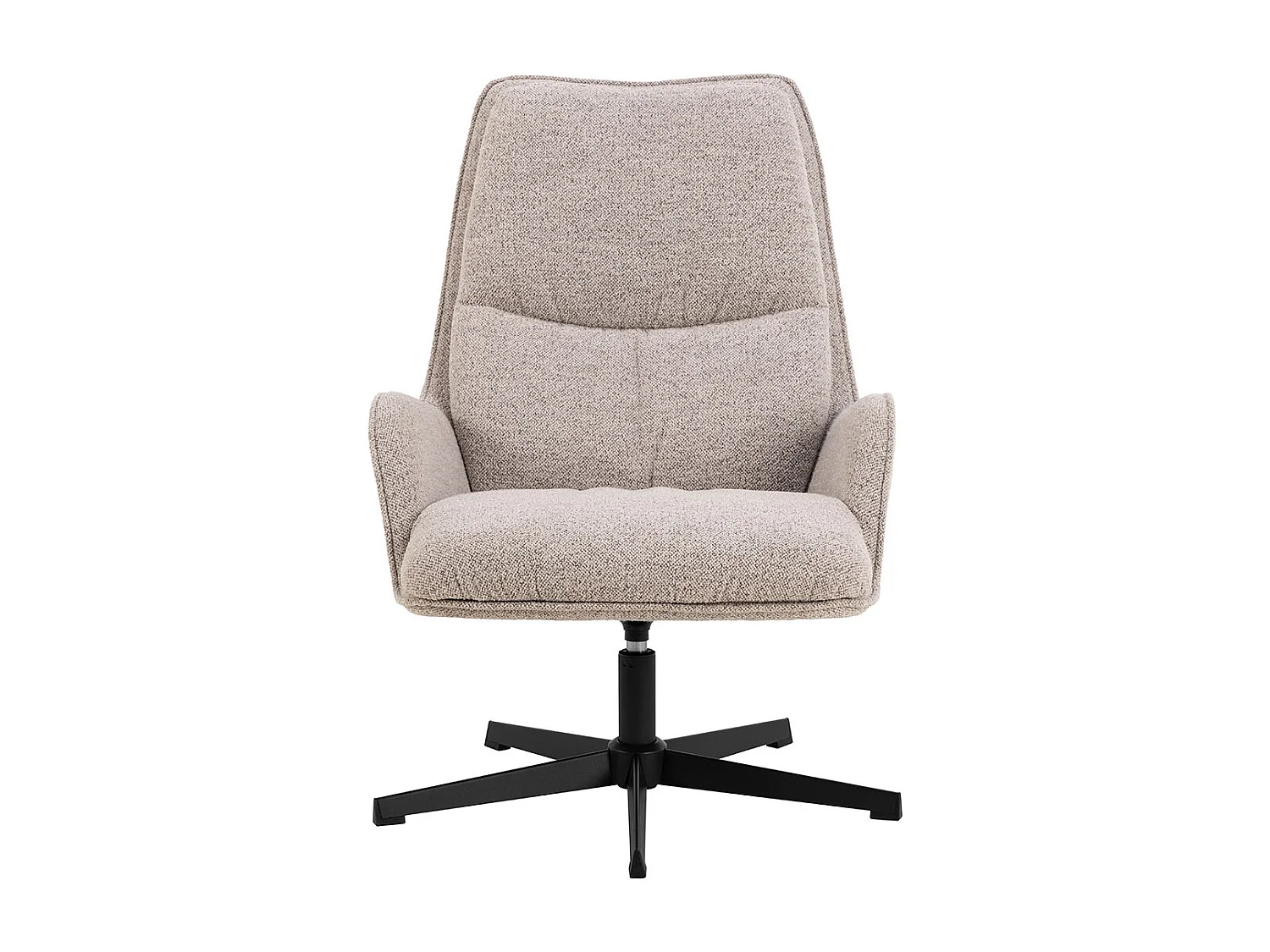 Mason fauteuil lounge stoel bouclé beige.