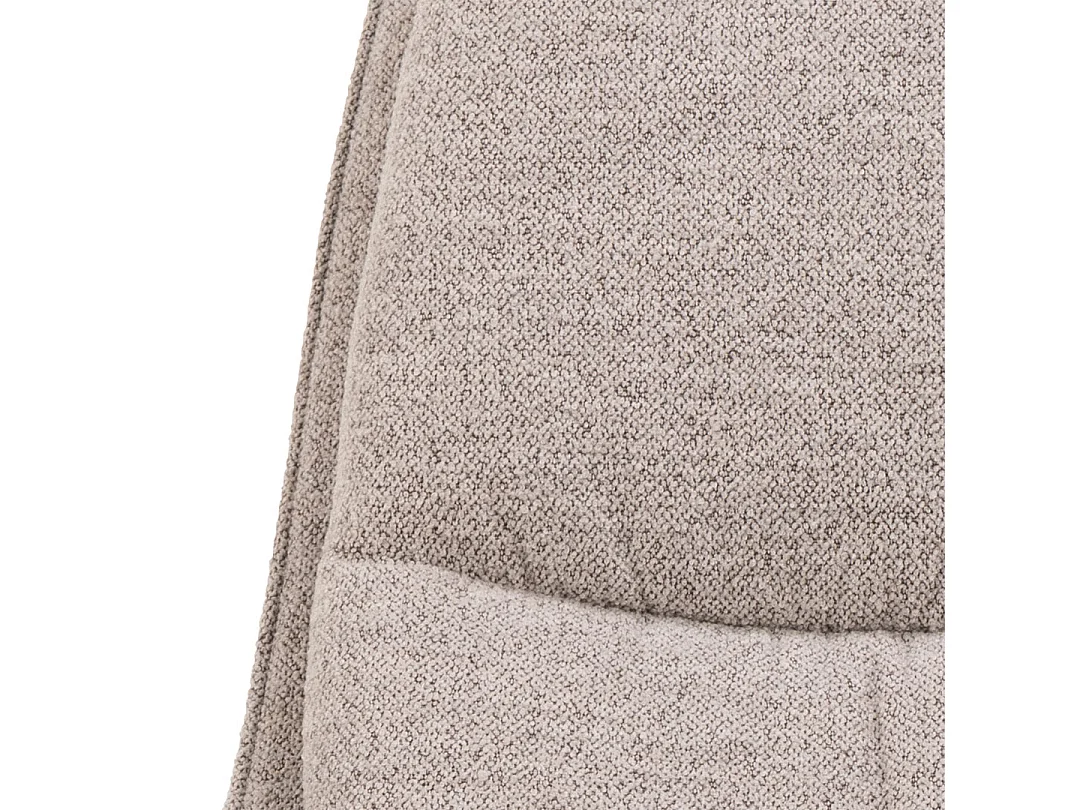 Mason fauteuil lounge stoel bouclé beige.