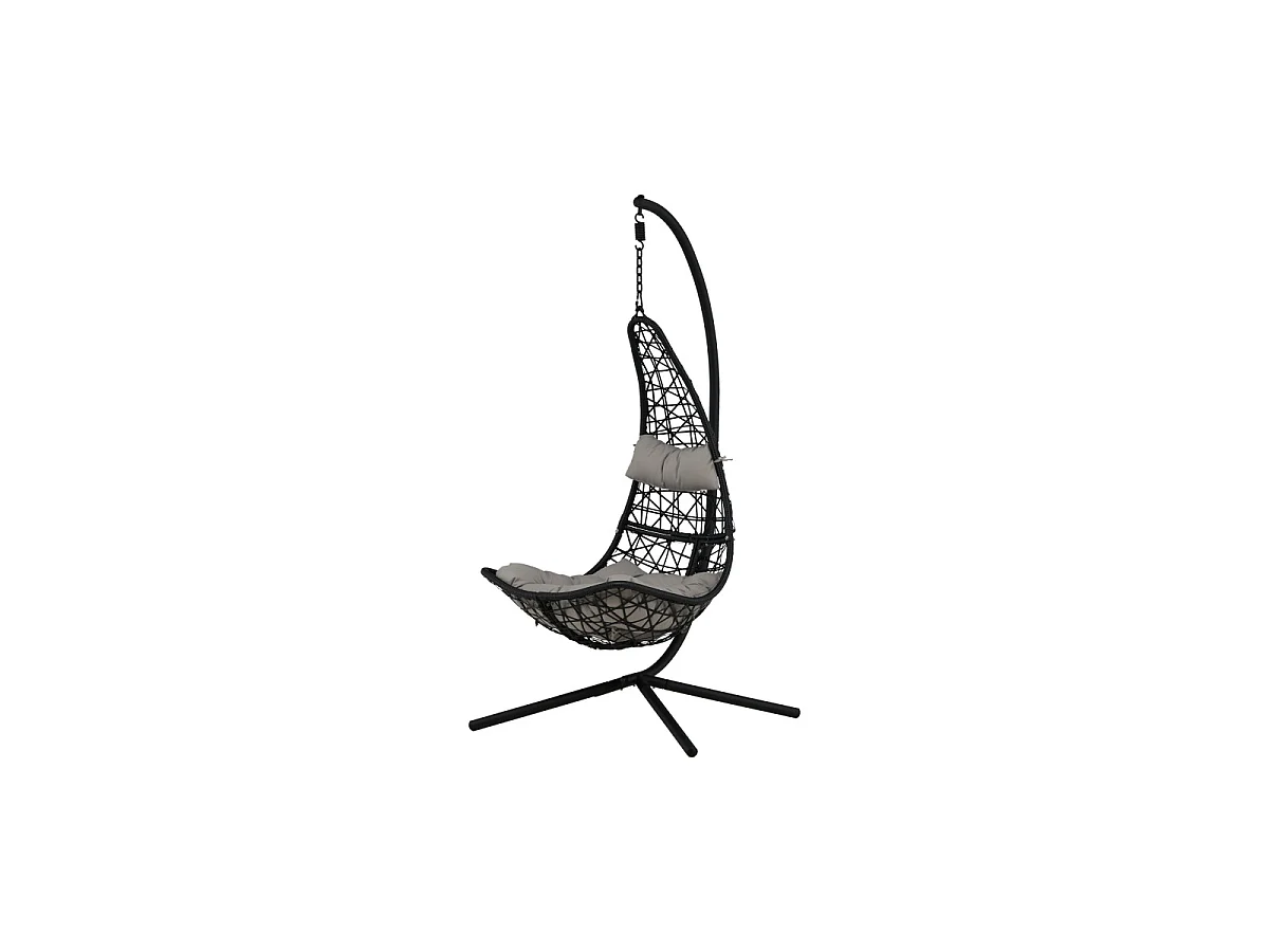 Chaise Suspendue "Edinburgh" 205cm Noir