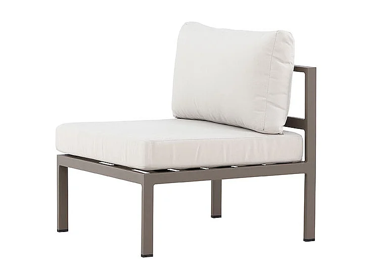 Copacabanacanapé de jardin partie centrale beige.