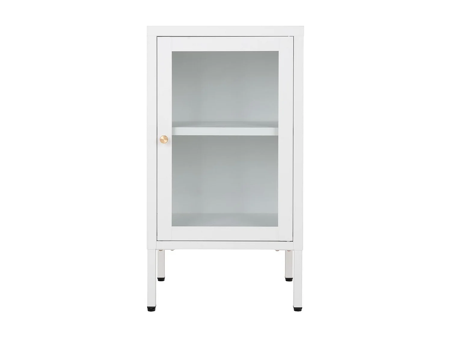 Dalby Vitrinenschrank 1 Glastür weiß.